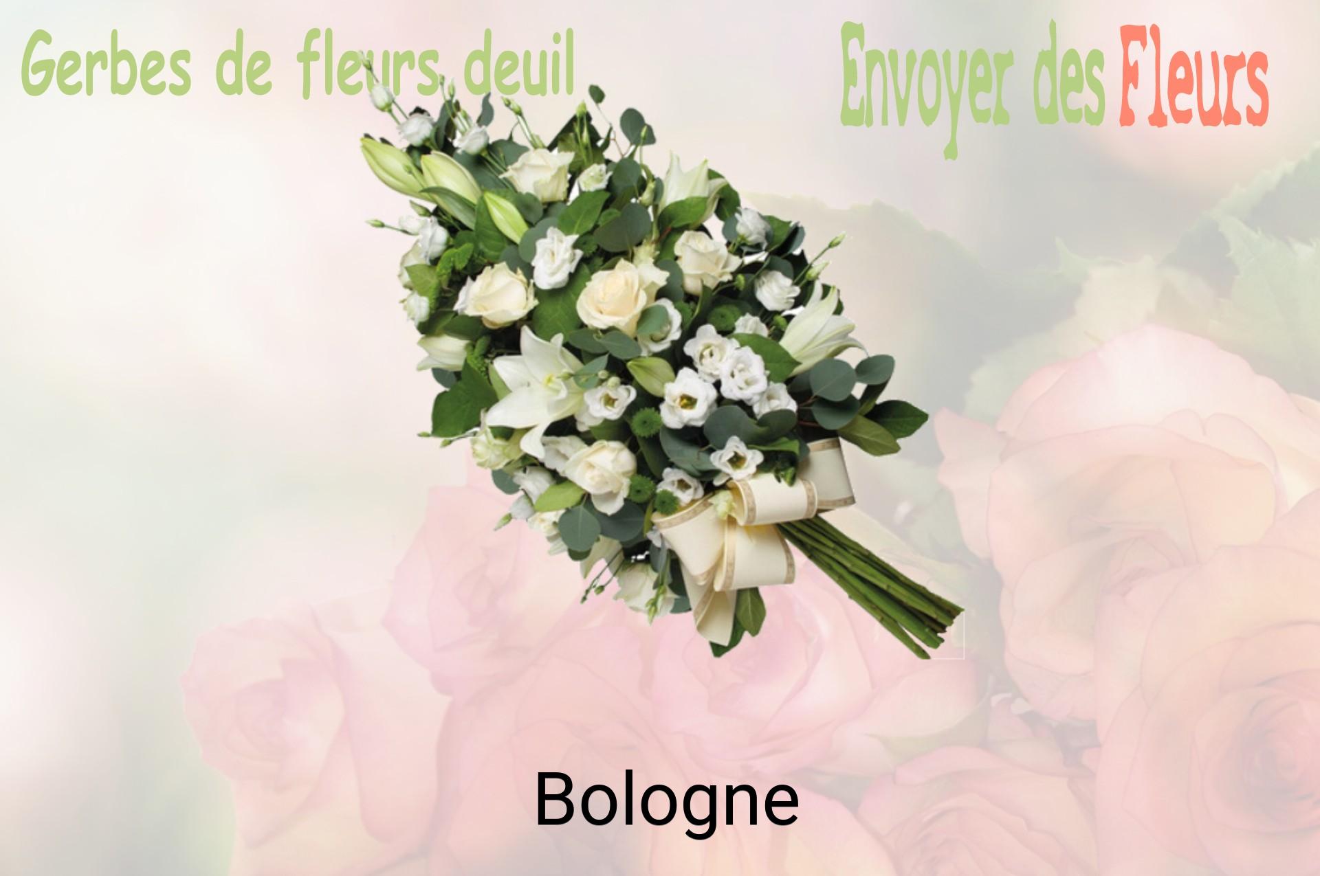 Gerbe de fleurs de deuil livrée à Bologne